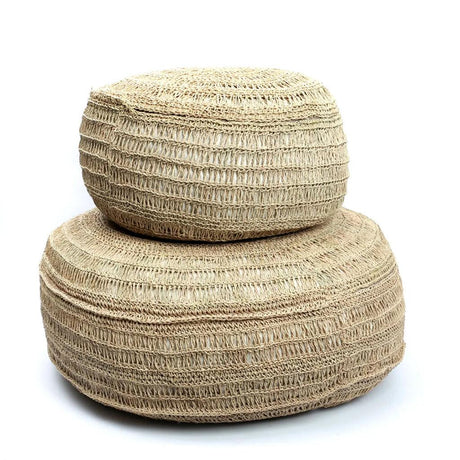 The "Seagrass" Bohemian Pouffe - Round - maisonbymartina