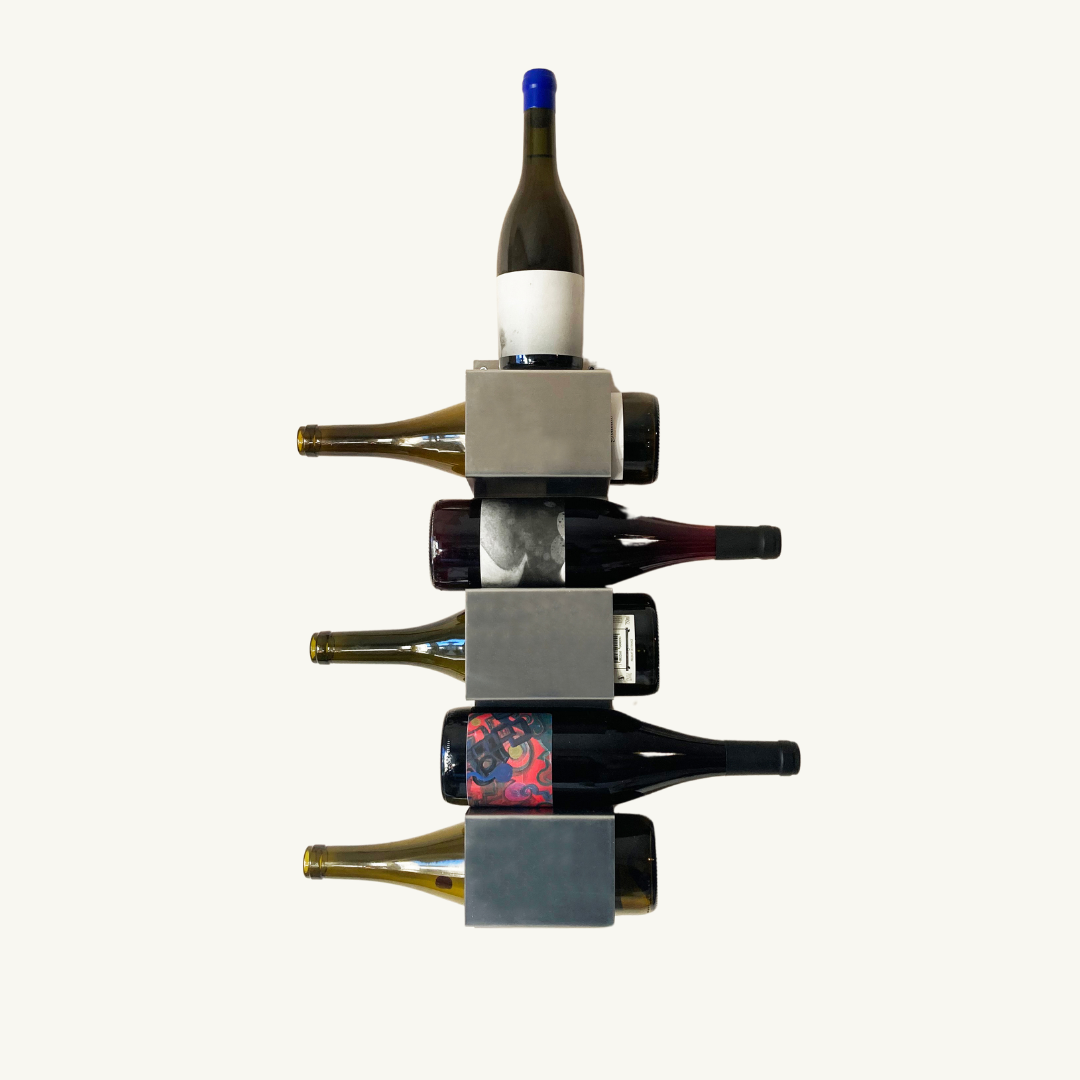 Wall-Mounted Wine Shelf "100.80.1" by OK.VMH – Modern Aluminum Design